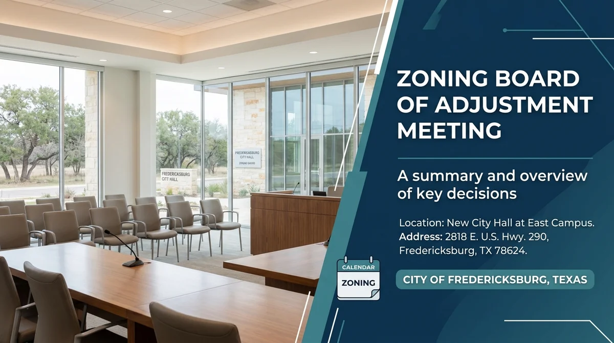 Zoning Board of Adjustment Meeting
